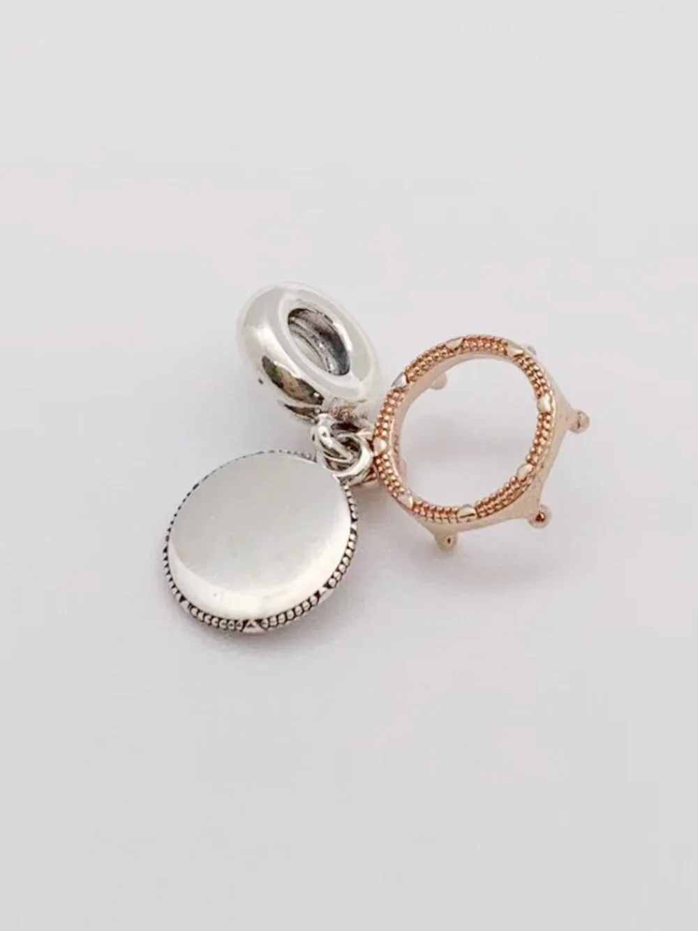 Pandora Queen & Regal Crown Dangle Charm Rose Gold-Plated